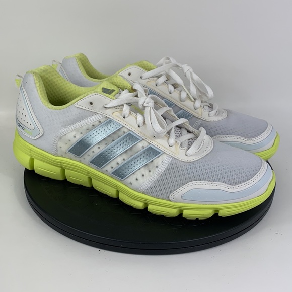 Adidas Climacool Aerate 3 White/Neon Running Shoes G98528 Women's Size 12 - Picture 3 of 13